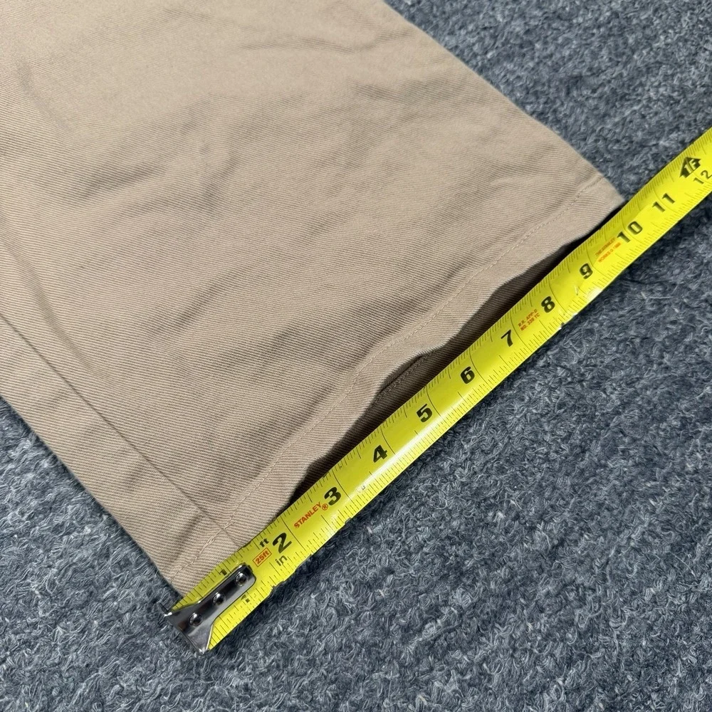 Quince Organic Stretch Cotton Twill Cargo Pants Women 12 Wide Leg Light Khaki
